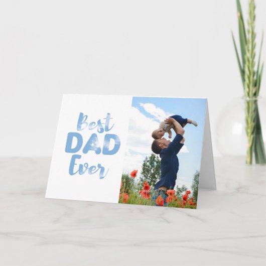 最高のパパEver Fatersのパパ用のデイギフトカード カード (正面)