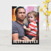 最高のパパEver Faters Dayフォトカード カード (黄色い花)