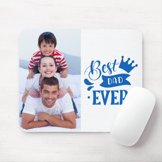 最高のパパever Faters Day写真パーソナライズされた マウスパッド (マウス)