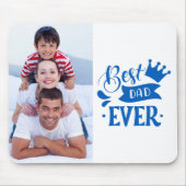 最高のパパever Faters Day写真パーソナライズされた マウスパッド (正面)