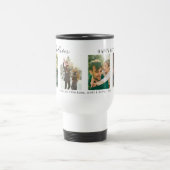 最高のパパEver Faters Day 4 Photo Collage トラベルマグ (中央)