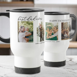 最高のパパEver Faters Day 4 Photo Collage トラベルマグ