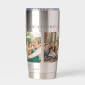 最高のパパEver Faters Day 4 Photo Collage 保温保冷タンブラー (背面)