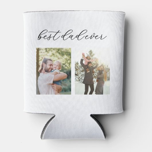 最高のパパEver Faters Day 4 Photo Collage 缶クーラー (正面)