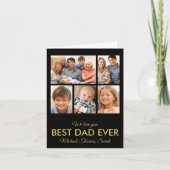 最高のパパEver Faters Day Photo Collage カード (正面)