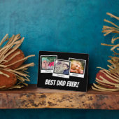 最高のパパEver Faters Day Snapshot 3 Photo Collage フォトプラーク (側面)