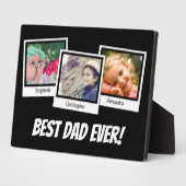 最高のパパEver Faters Day Snapshot 3 Photo Collage フォトプラーク (側面)