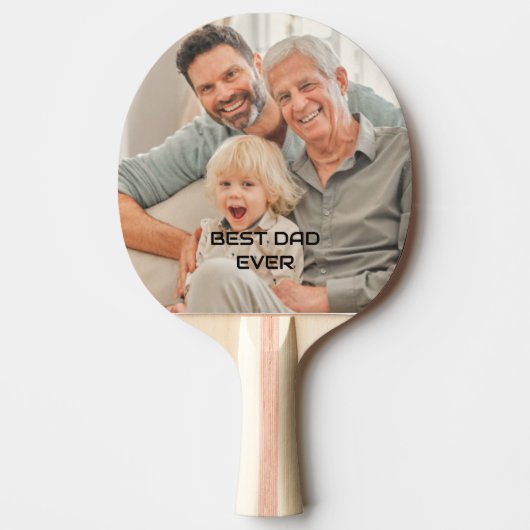 最高のパパEver Father Family Photos Daddy 卓球ラケット (正面)