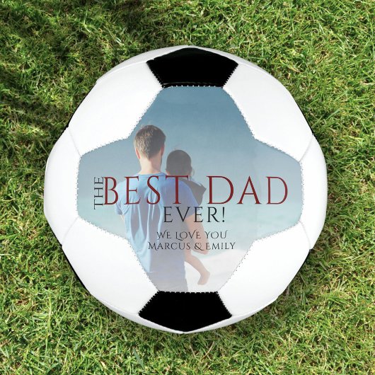 最高のパパEver Father's Dayの写真 サッカーボール
