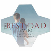 最高のパパEver Father's Dayの写真 サッカーボール (フラット)