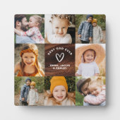 最高のパパEver Father's Dayフォトウッドグレイン フォトプラーク (正面)