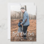 最高のパパEver Father's Dayフォトカパーソナライズされたード 案内状 (正面)