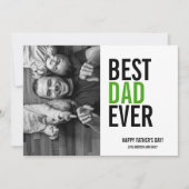 最高のパパEver Father's Dayフォトカード カード (正面)