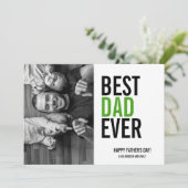 最高のパパEver Father's Dayフォトカード カード (スタンド正面)