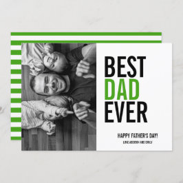 最高のパパEver Father's Dayフォトカード カード