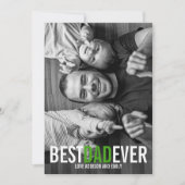 最高のパパEver Father's Dayフォトカード カード (正面)