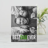 最高のパパEver Father's Dayフォトカード カード (スタンド正面)