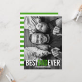 最高のパパEver Father's Dayフォトカード カード (正面/裏面インサイチュ)