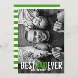 最高のパパEver Father's Dayフォトカード カード