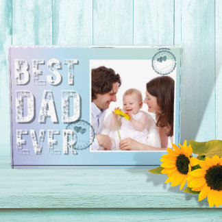 最高のパパEver Father's Dayフォトグランジタイポグラフィ フォトブロック