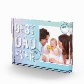 最高のパパEver Father's Dayフォトグランジタイポグラフィ フォトブロック (右)