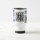 最高のパパEver Father's Dayフォトコラージュ トラベルマグ (中央)