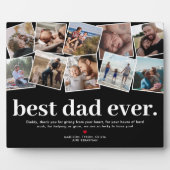 最高のパパEver Father's Dayフォトコラージュ フォトプラーク (正面)