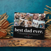 最高のパパEver Father's Dayフォトコラージュ フォトプラーク (側面)
