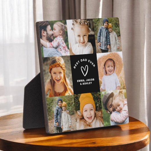 最高のパパEver Father's Dayフォトコラージュ フォトプラーク