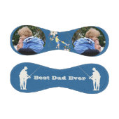 最高のパパEver Father's Dayフォトブルー 野球ボール (パネル)