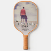 最高のパパEver Father's Dayフルフォト ピックルボールラケット (正面)