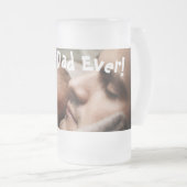 最高のパパEver Father's Day写真 フロストグラスビールジョッキ (正面右)