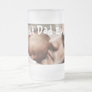 最高のパパEver Father's Day写真 フロストグラスビールジョッキ