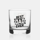 最高のパパEver Father's Day写真Instagram ウイスキーグラス (正面)