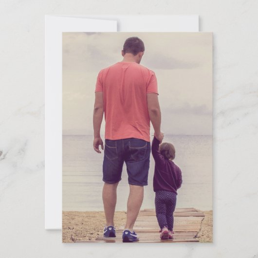 最高のパパEver Father's Day家族全員の写真 シーズンカード (正面)