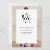 最高のパパEver Father's Day家族全員の写真 シーズンカード (裏面)