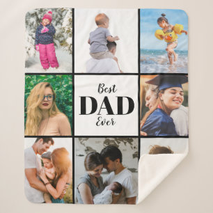最高のパパEver Father's Day家族写真 シェルパブランケット