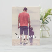 最高のパパEver Father's Day家族写真 シーズンカード (スタンド正面)