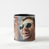 最高のパパEver Father's Day 1フォトコーヒーマグ マグカップ (中央)