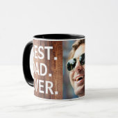 最高のパパEver Father's Day 1フォトコーヒーマグ マグカップ (正面左)