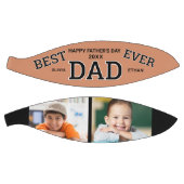 最高のパパEver Father's Day 2写真パーソナライズされた バスケットボール (パネル)