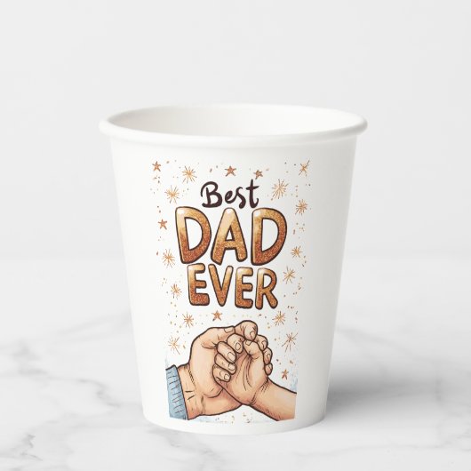 最高のパパEver - Father's Day Bond Art 紙コップ (正面)