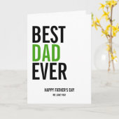 最高のパパEver Father's Day Greeting Card カード (黄色い花)
