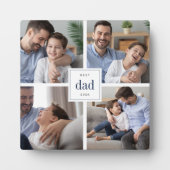 最高のパパEver Father's Day Kids Photo Collage フォトプラーク (正面)