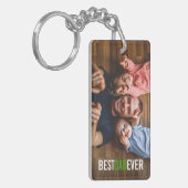最高のパパEver Father's Day Photo Keychain キーホルダー (正面左)