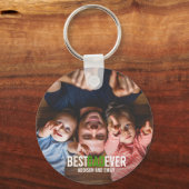 最高のパパEver Father's Day Photo Keychain キーホルダー (正面)