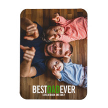 最高のパパEver Father's Day Photo Magnet