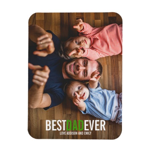最高のパパEver Father's Day Photo Magnet マグネット (縦)