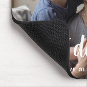 最高のパパEver Father's Day Script写真 マウスパッド (コーナー)