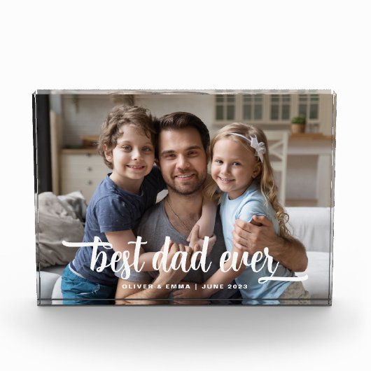 最高のパパEver Father's Day Script フォトブロック (正面)